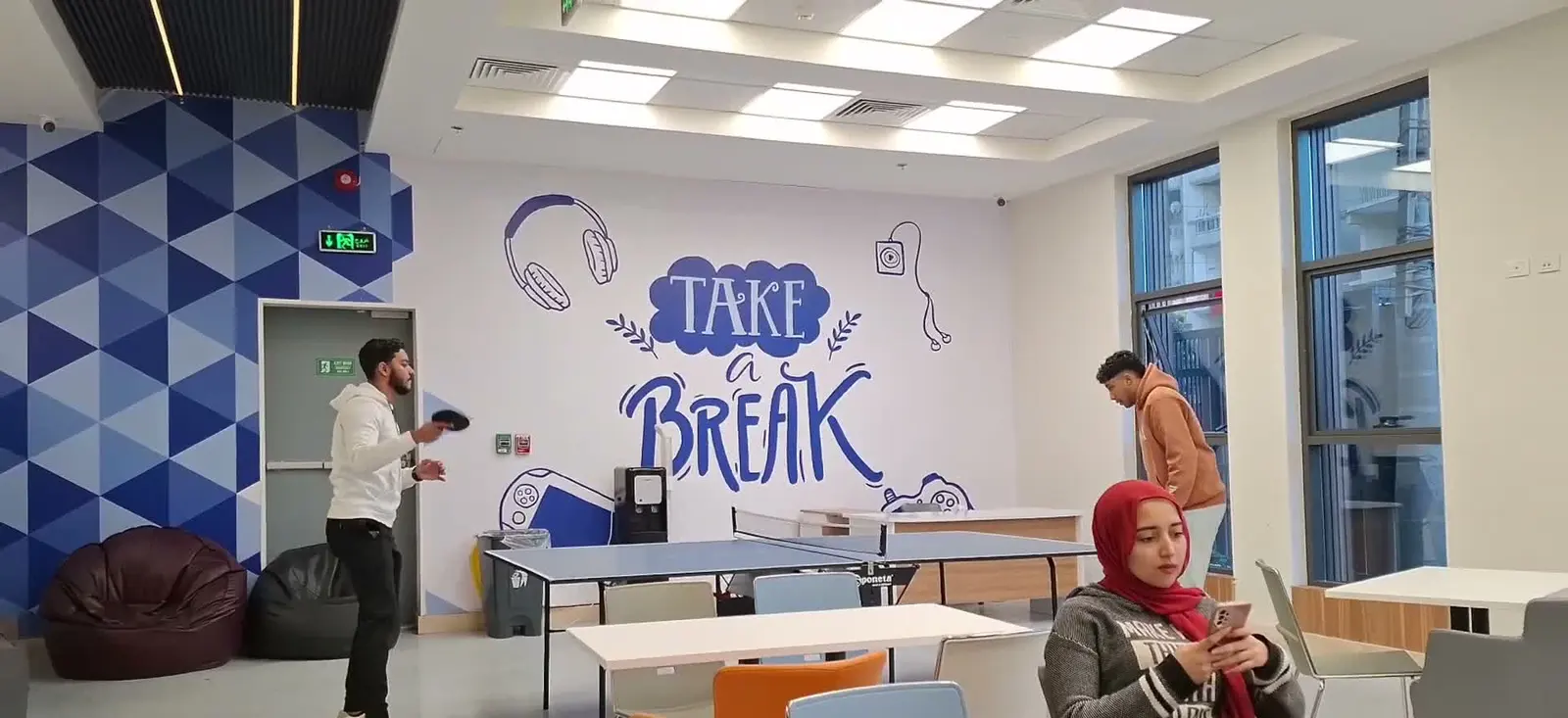 The Take a Break room at the Palm City hub